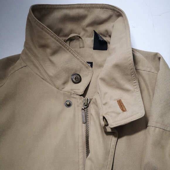 Firethorn Men's Size Large Full Zip Fully Lined Tan Windbreaker Jacket - Picture 9 of 13